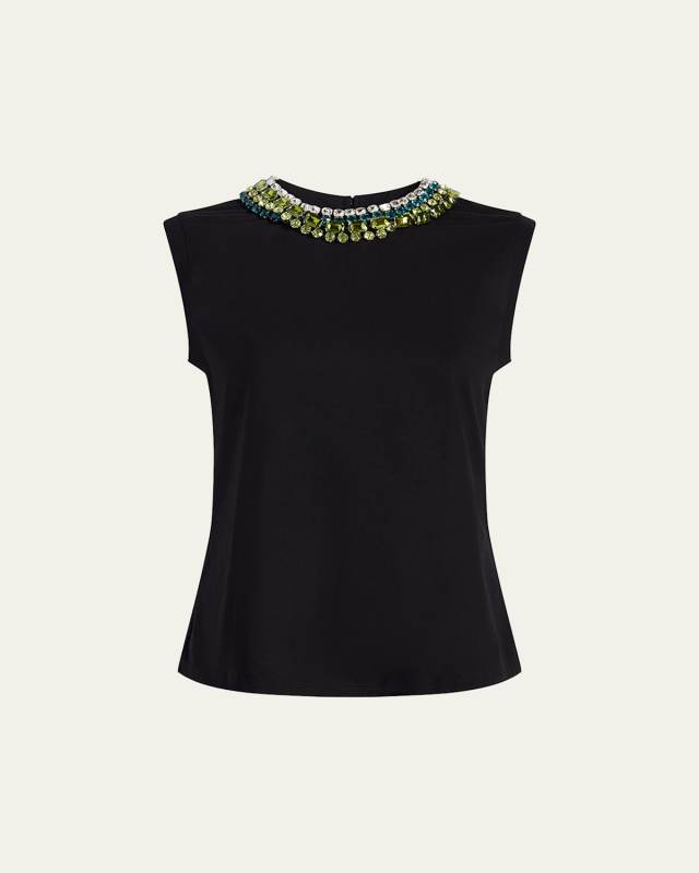 Blaine Crystal-Embellished Tee
